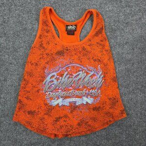 Vintage Womens BIKE WEEK Daytona‎ Y2k 90s Racerback Tank top Larger Cotton